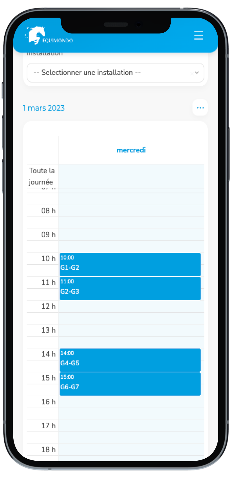 Tout votre planning d